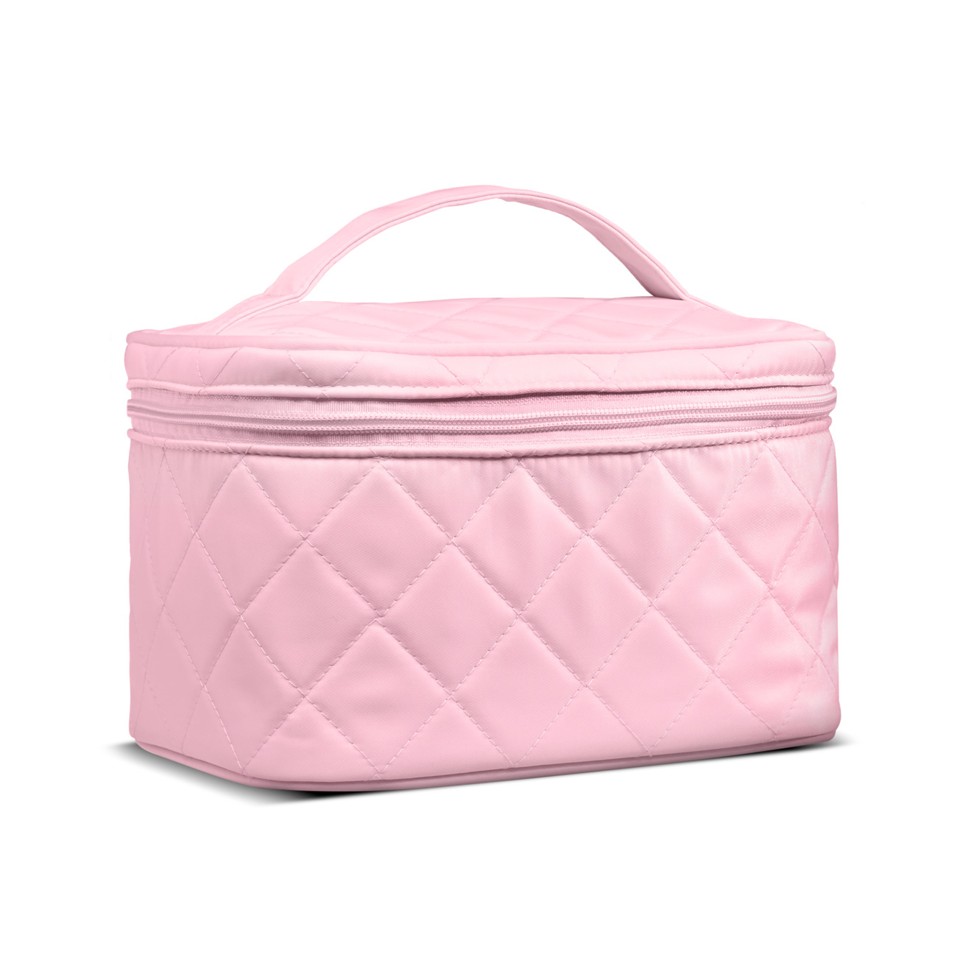 Gillian Jones - Beauty Box in quilted nylon Pink - Toilettaske