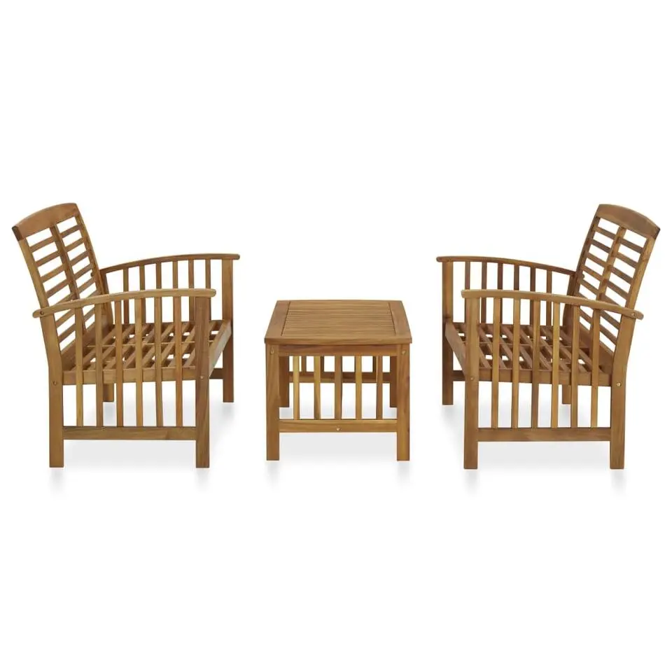 vidaXL - Loungeset - Bruin - Hout