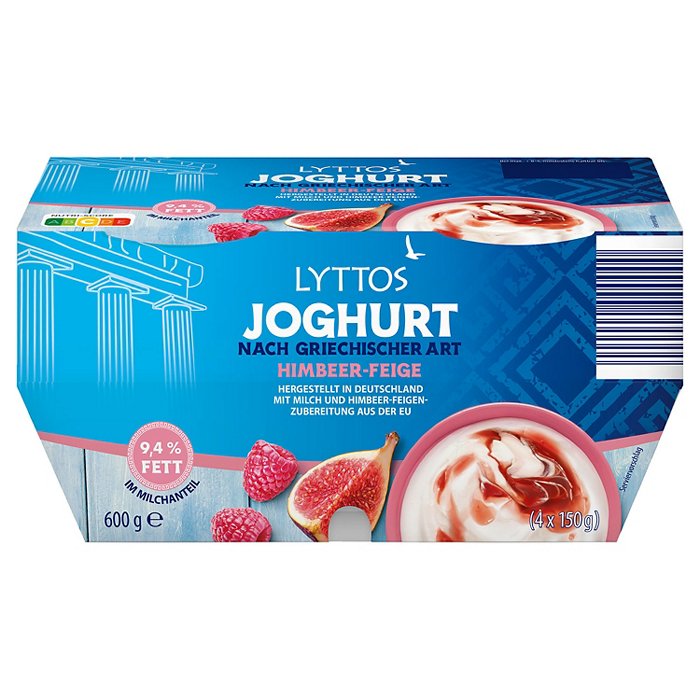 LYTTOS Fruchtjoghurt griechischer Art 600 g, Himbeere-Feige