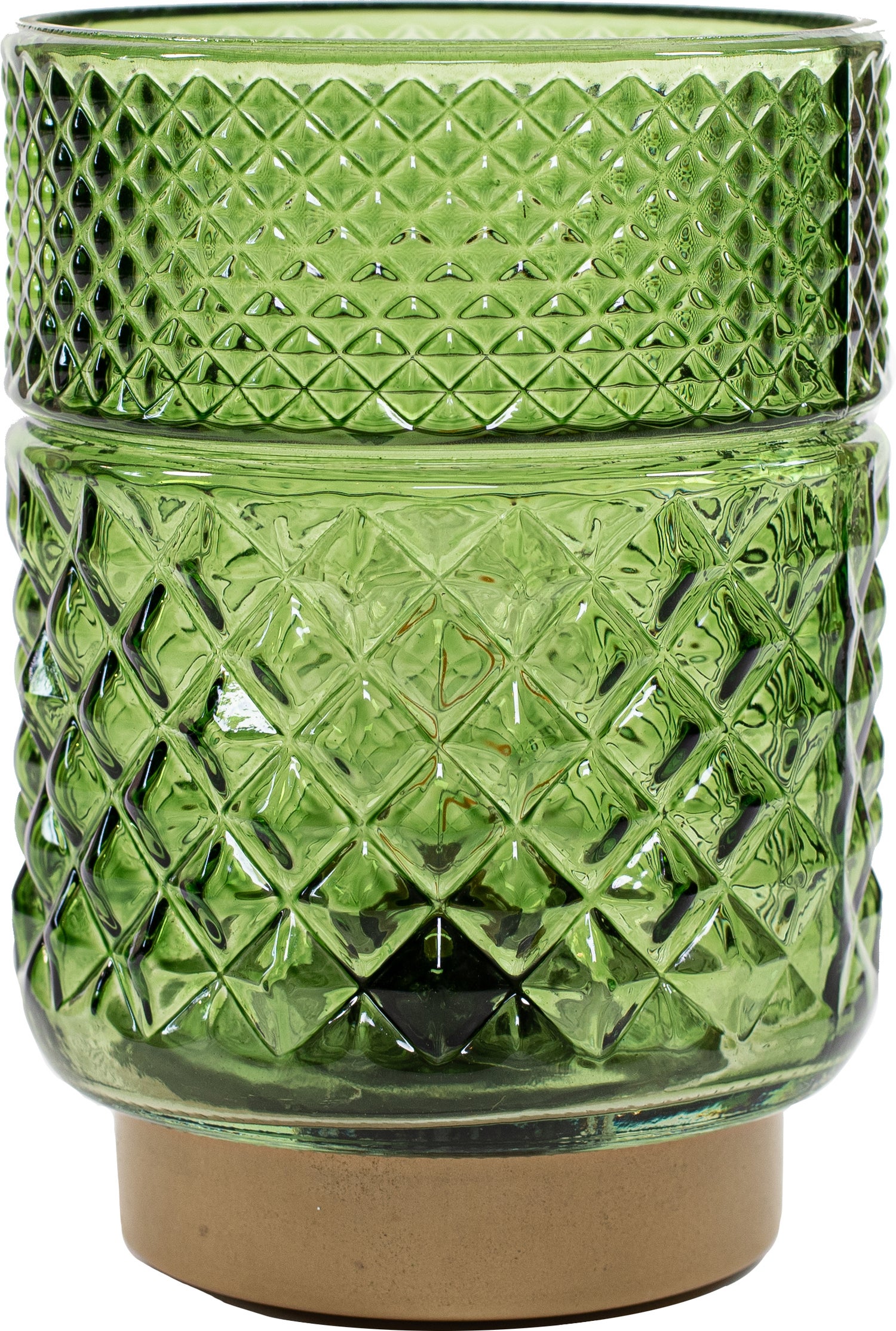 Anna's Collection tafellamp transparant groen D 12 H 17,5 cm