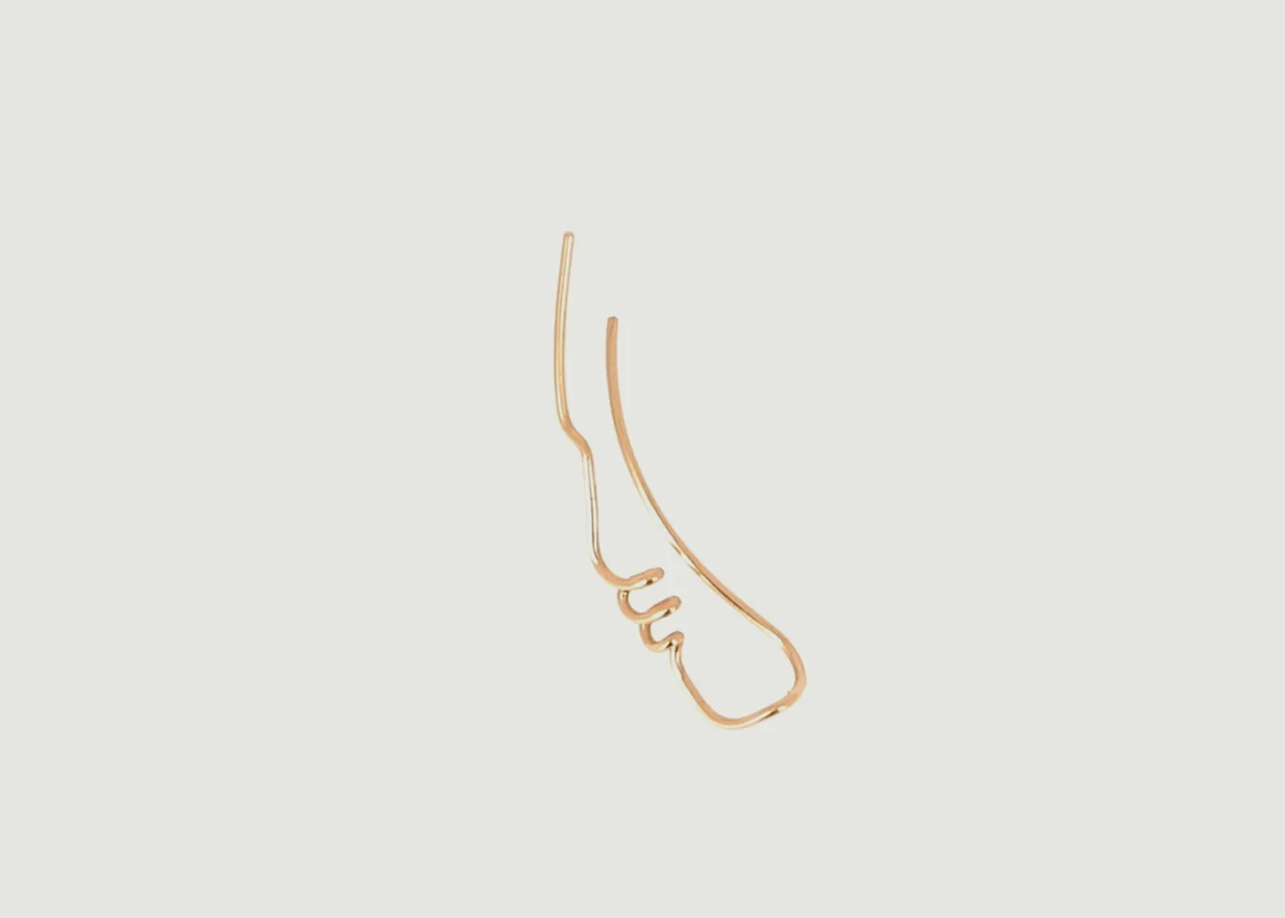 Boucle d'oreille Earcuff Profil x Jean Cocteau Atelier Paulin