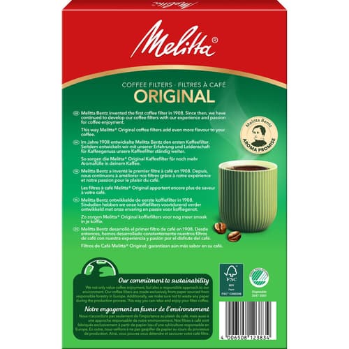 Melitta Filtertüten Original 1x6 Naturbraun