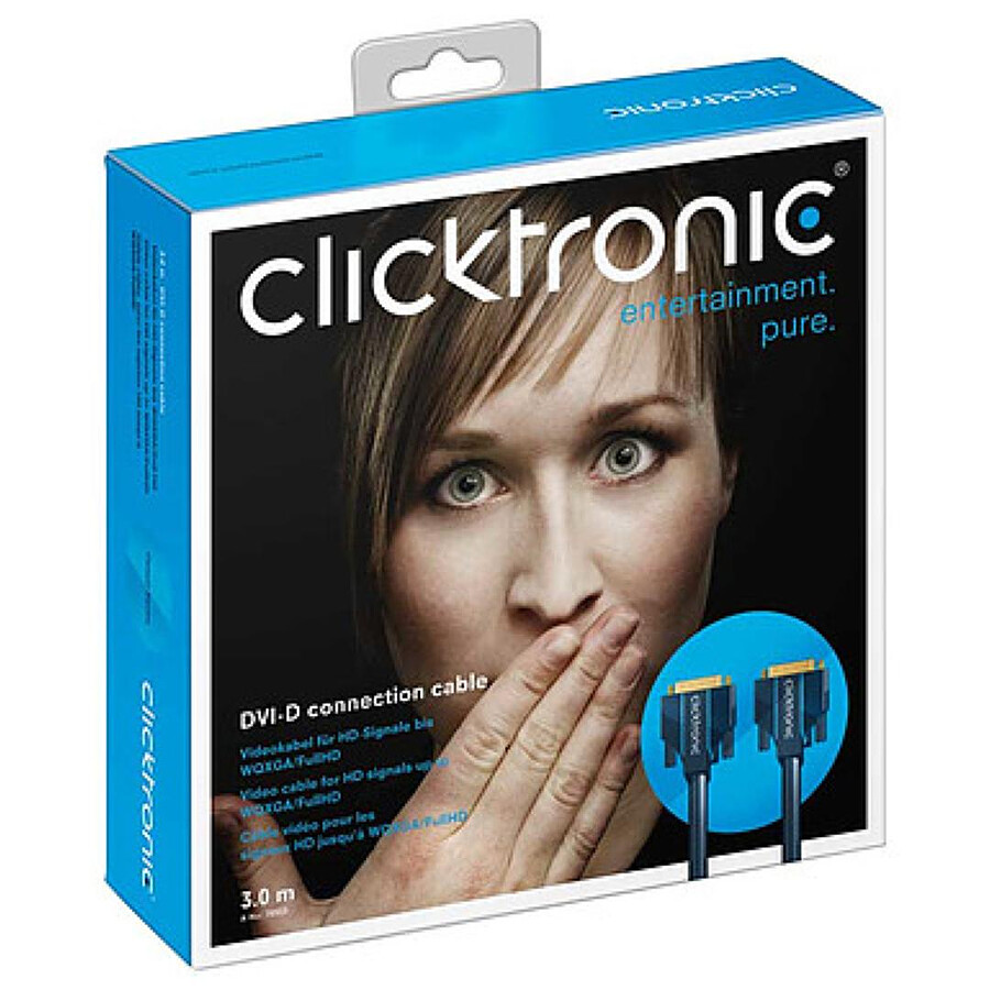 Clicktronic Câble DVI-D - 3 m