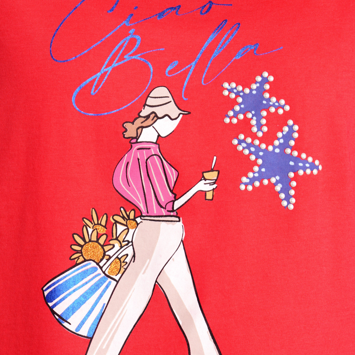 Gina Benotti Damen T-Shirt aus Bio-Baumwolle rot