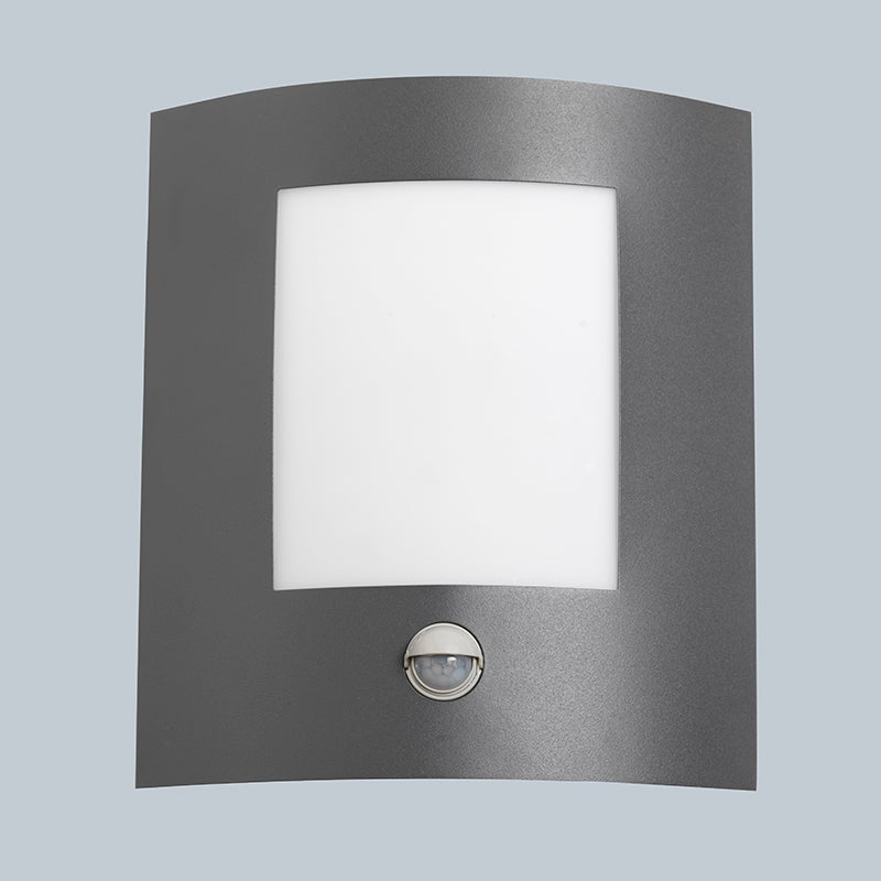 Buitenwandlamp antraciet met bewegingssensor IP44 - Emmerald 1