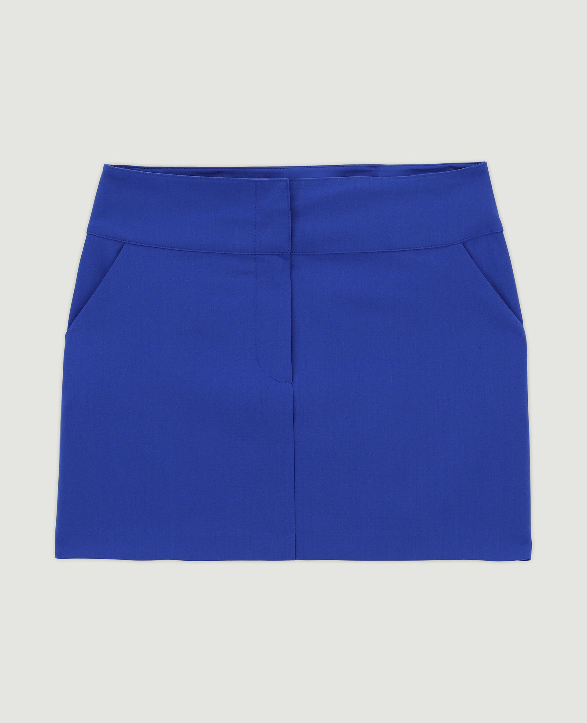 Jupe bandeau taille basse - Bleu électrique