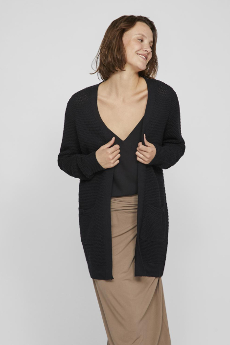 Vila zwarte dames vest