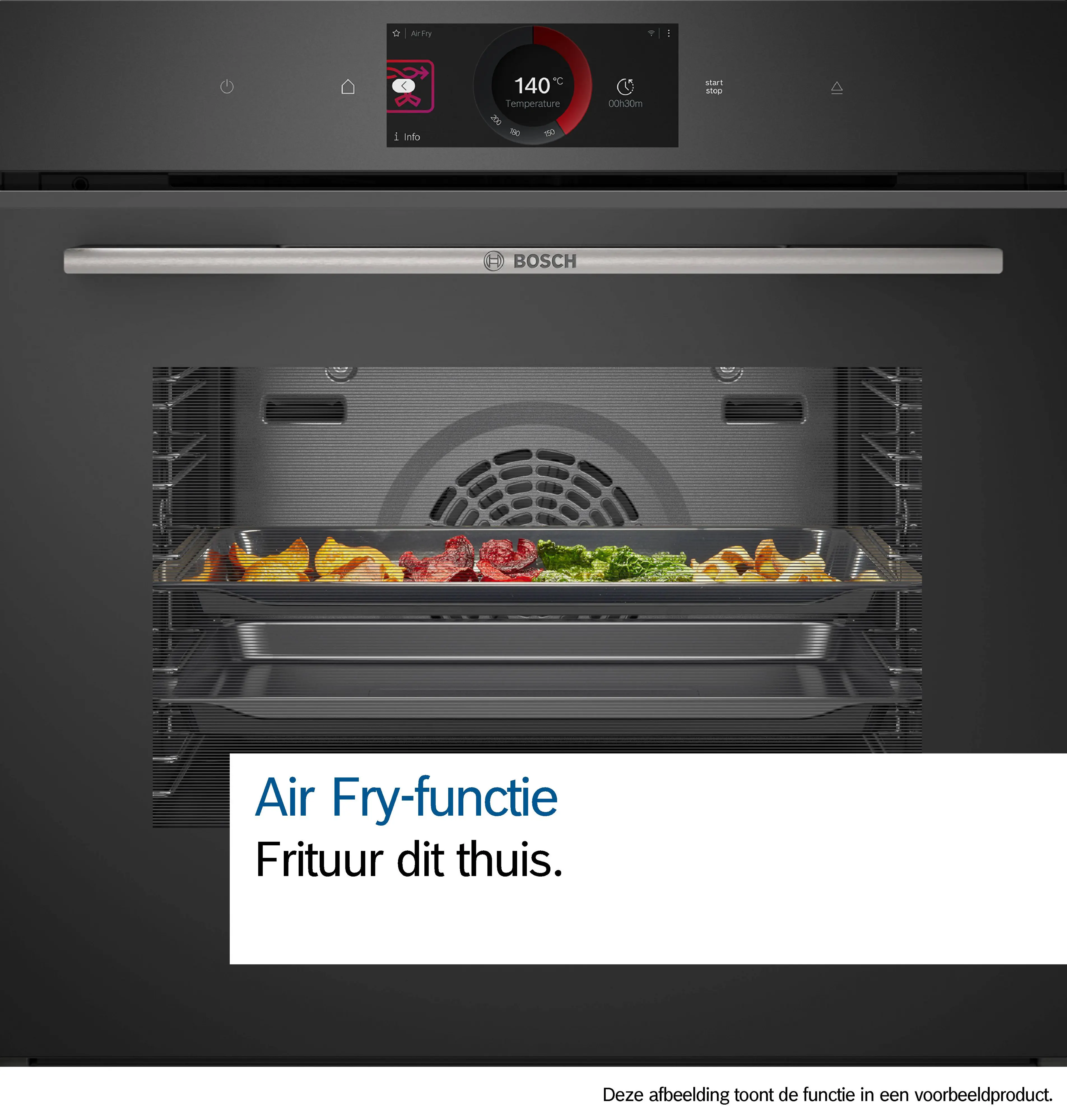 Serie 8 Bakoven 60 x 60 cm Zwart