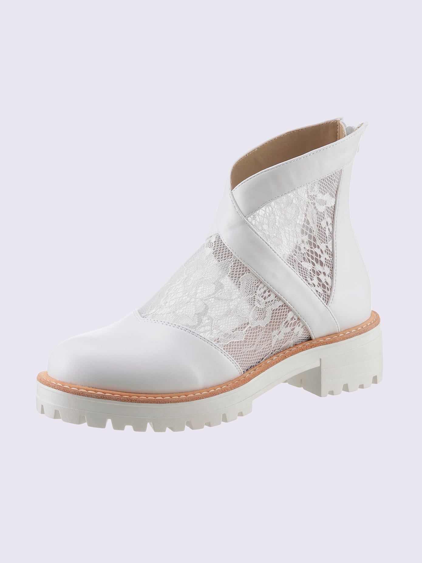 Bottines superbe mélange de matières