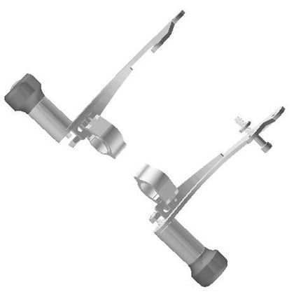 Pare-carter Top Block Kit roulettes - Gris