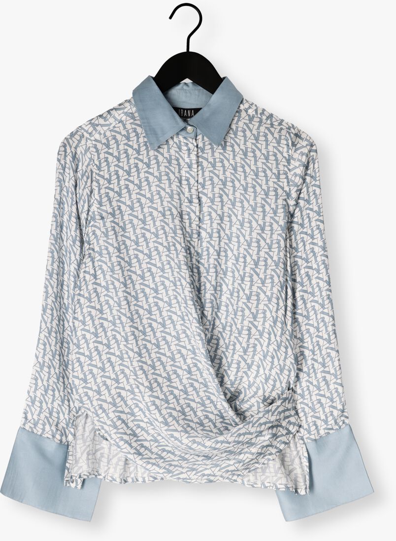 blauwe ibana blouses tatum oblique