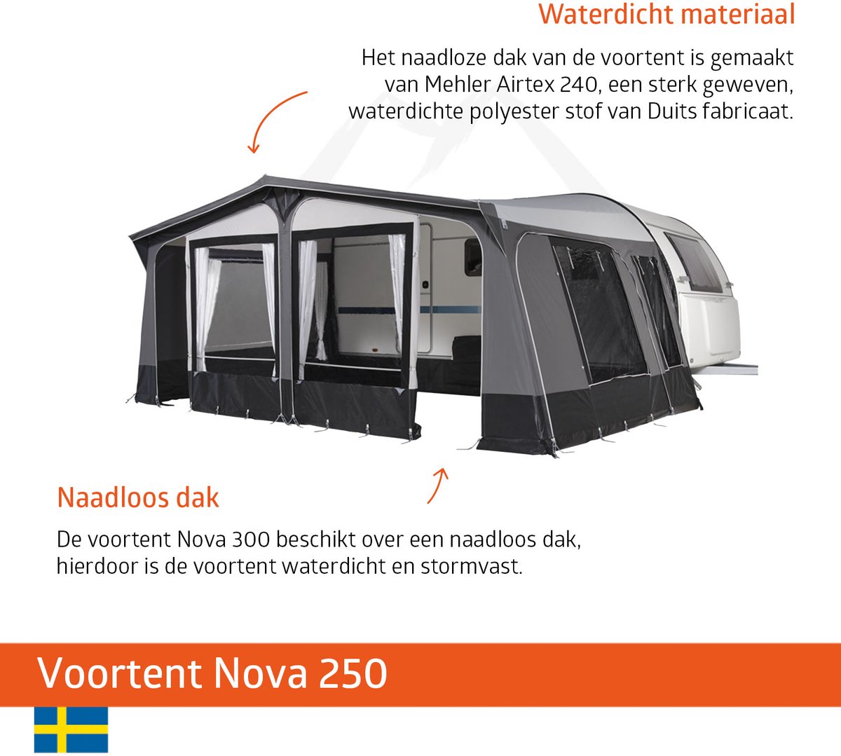 Campout Nova 250 voortent - 1001-1025 cm