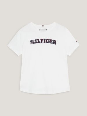 Camiseta Hilfiger Monotype com Logo Tartan
