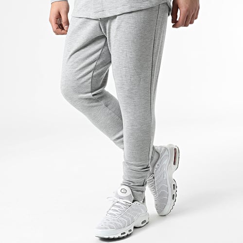 Ensemble Surchemise Et Pantalon Jogging LL610 Gris Chiné