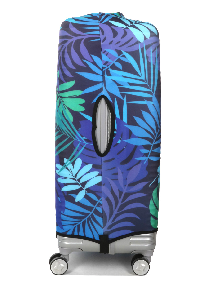 Housse de valise Periea Green and Blue Palm Leaves L