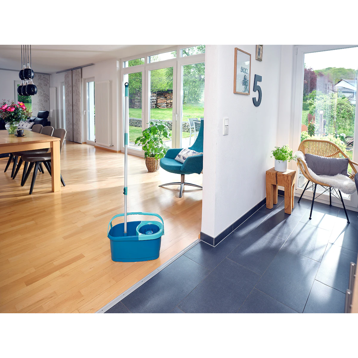 Leifheit Rotation Disc Mop Ergo 6 liter Green