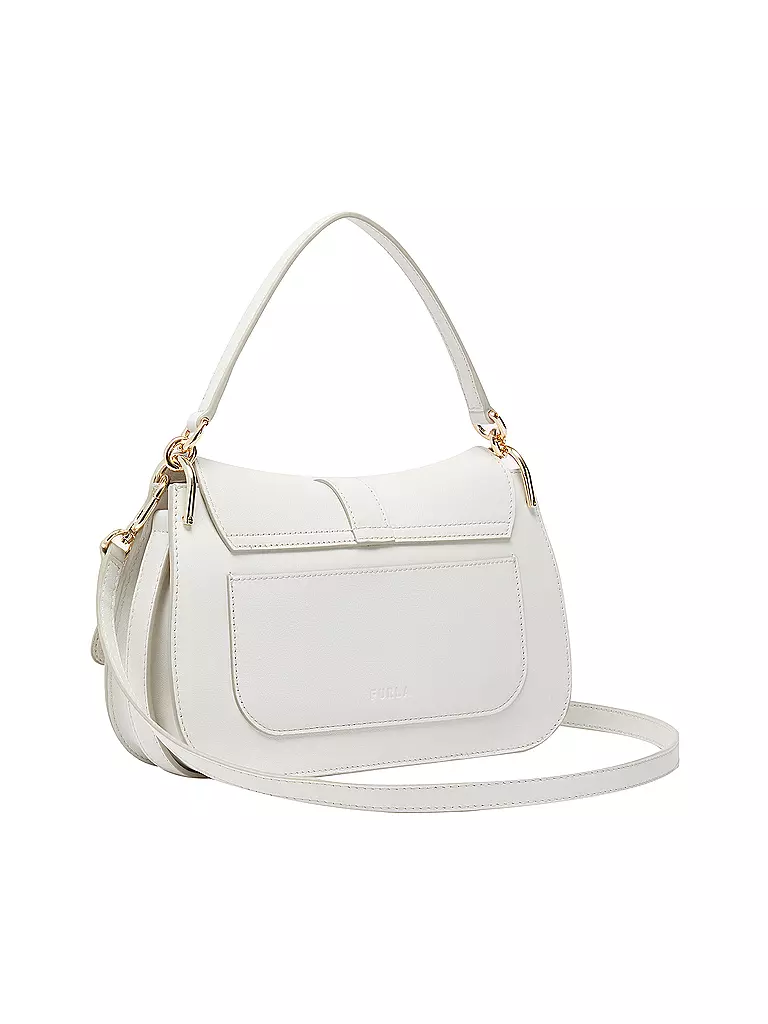 FURLA Ledertasche - Umhängetasche FLOW Medium creme