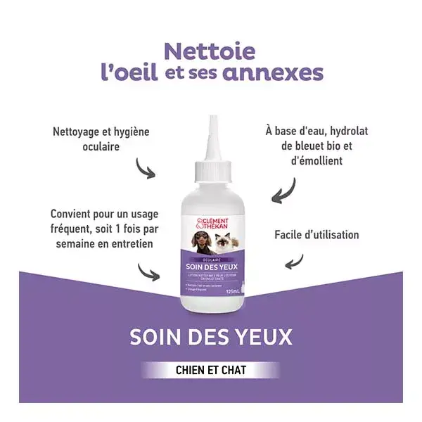 Clément Thékan Colírio para Cães e Gatos 125ml
