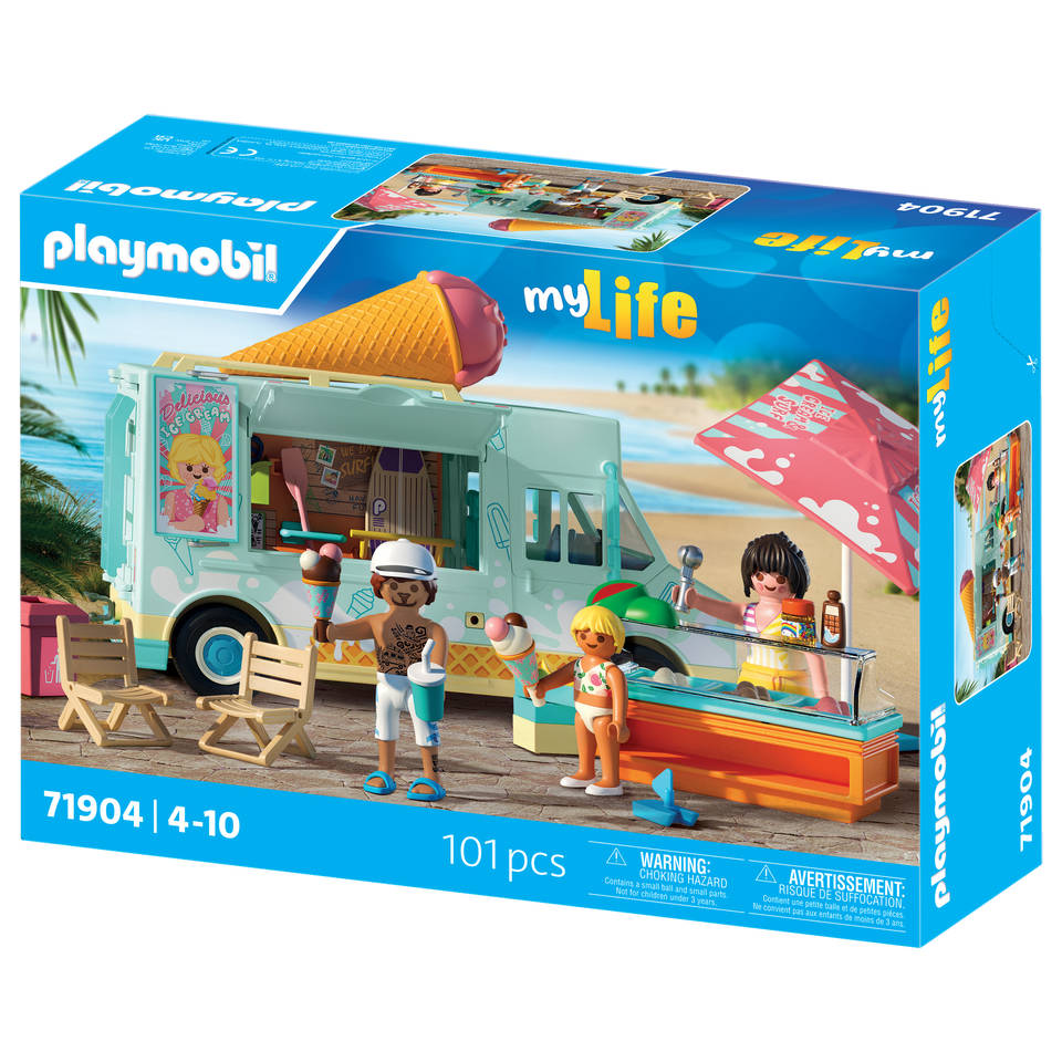 PLAYMOBIL My Life ijscowagen met surfshop 71904