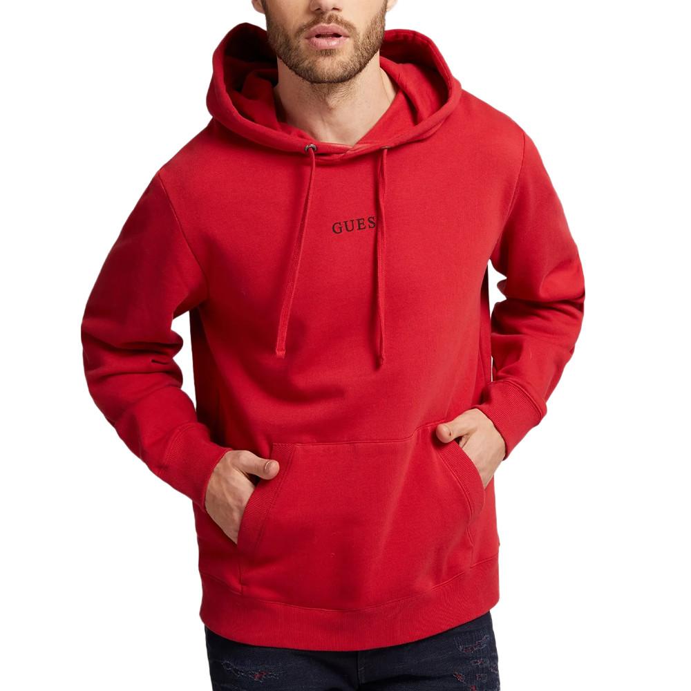 Guess Sweat à capuche Rouge Homme Guess Essential