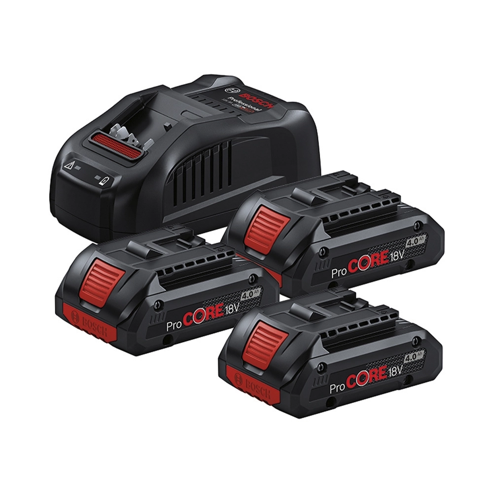 Bosch Starter Set 3x PC 18V 4.0Ah + GAL 1880 (0.615.990.N2G)