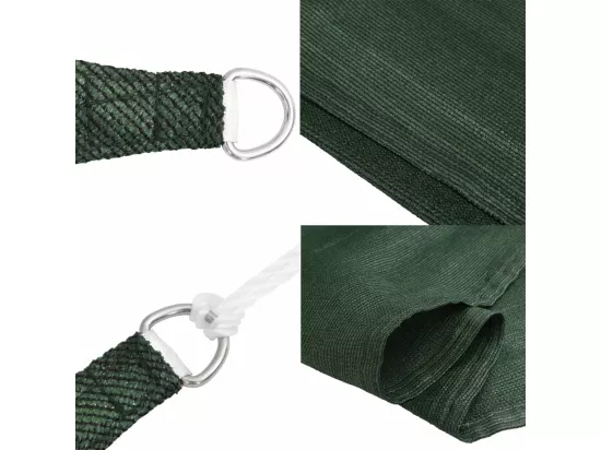 Voile d'ombrage 160 g/m² Vert foncé 2,5x3,5 m PEHD