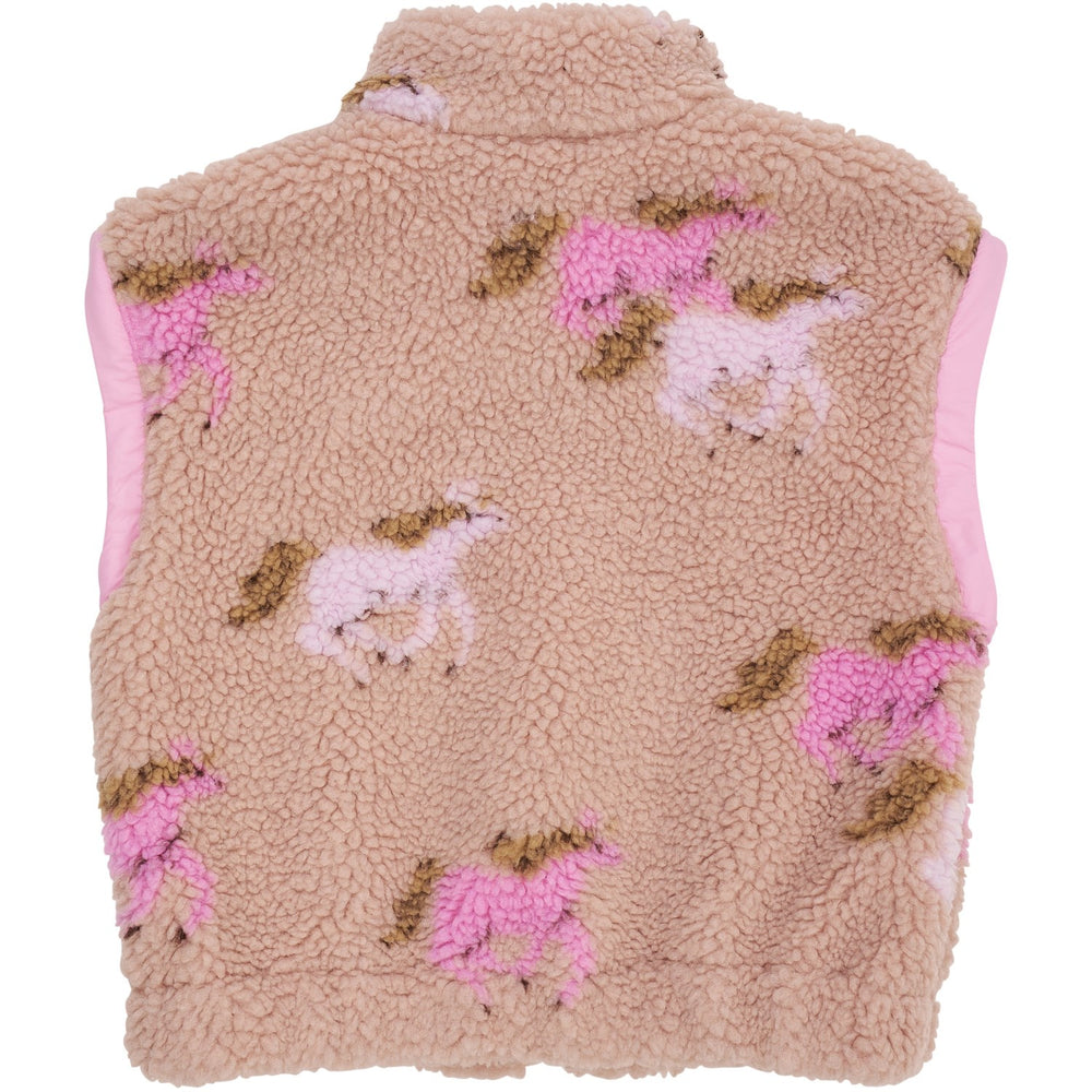 Køb COPENHAGEN COLORS Rose/Unicorn Comb. Printed Bamse Jakke W. Removable Ærmer