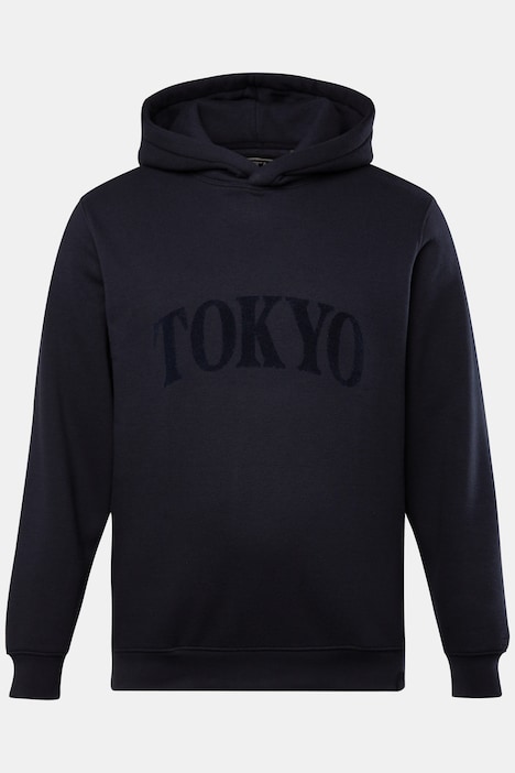 STHUGE Hoodie, oversized, Kapuze, Flockprint, bis 8 XL