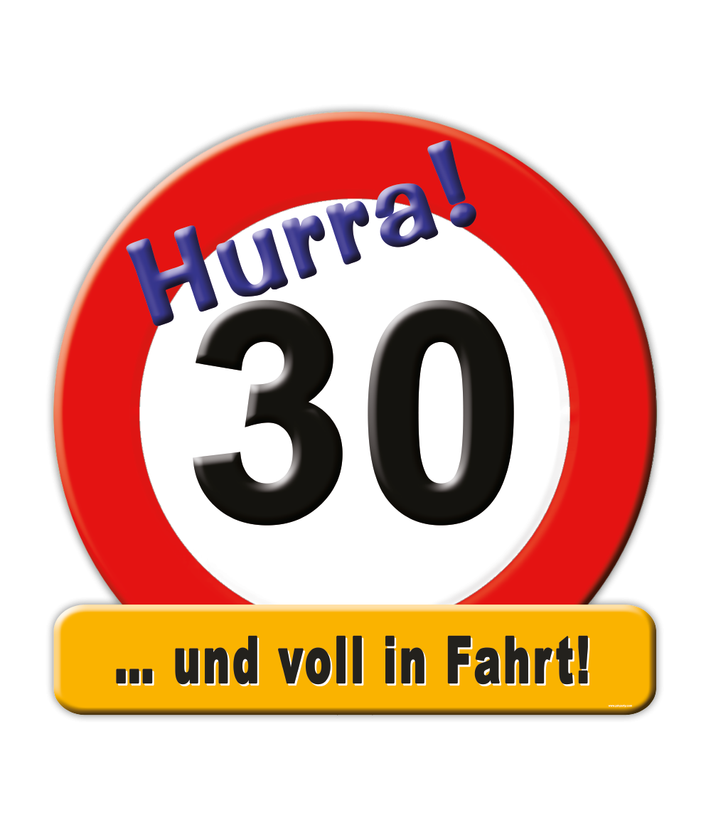Deurbord 30 Jahre 50cm
