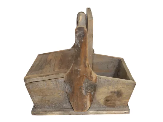 Panier casier caisse de cuisine corbeille fruit en bois 37 x 21.5 x 30 cm