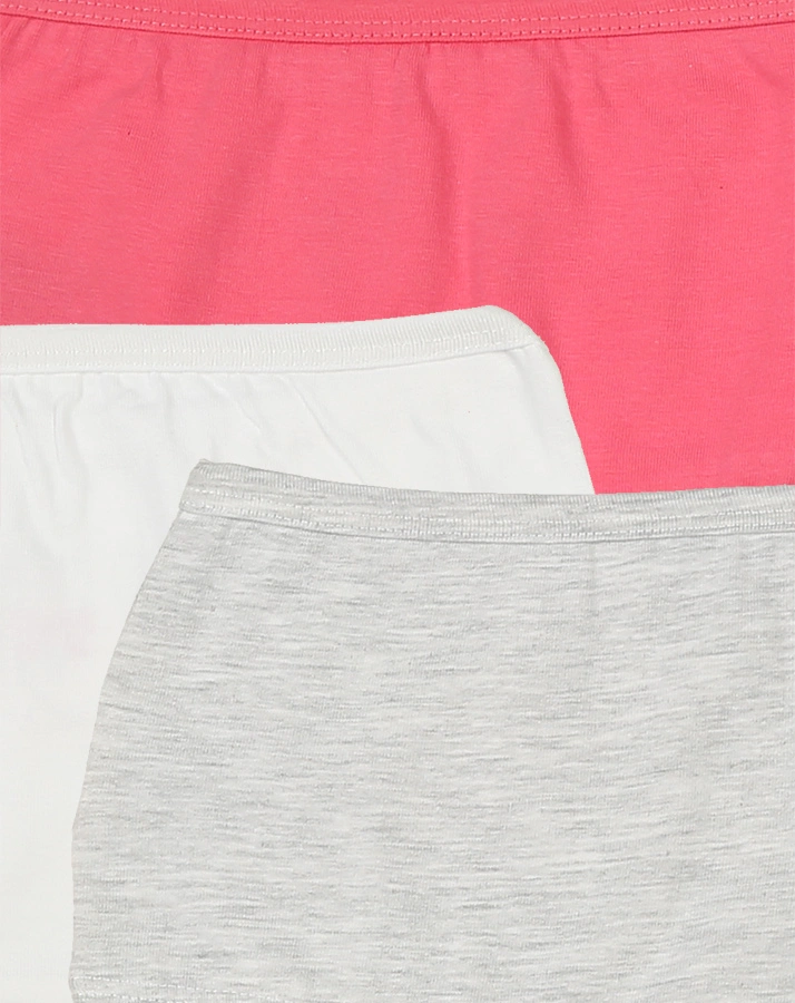 Panty CUTE HORSE 3er-Pack in pink/weiß/grau