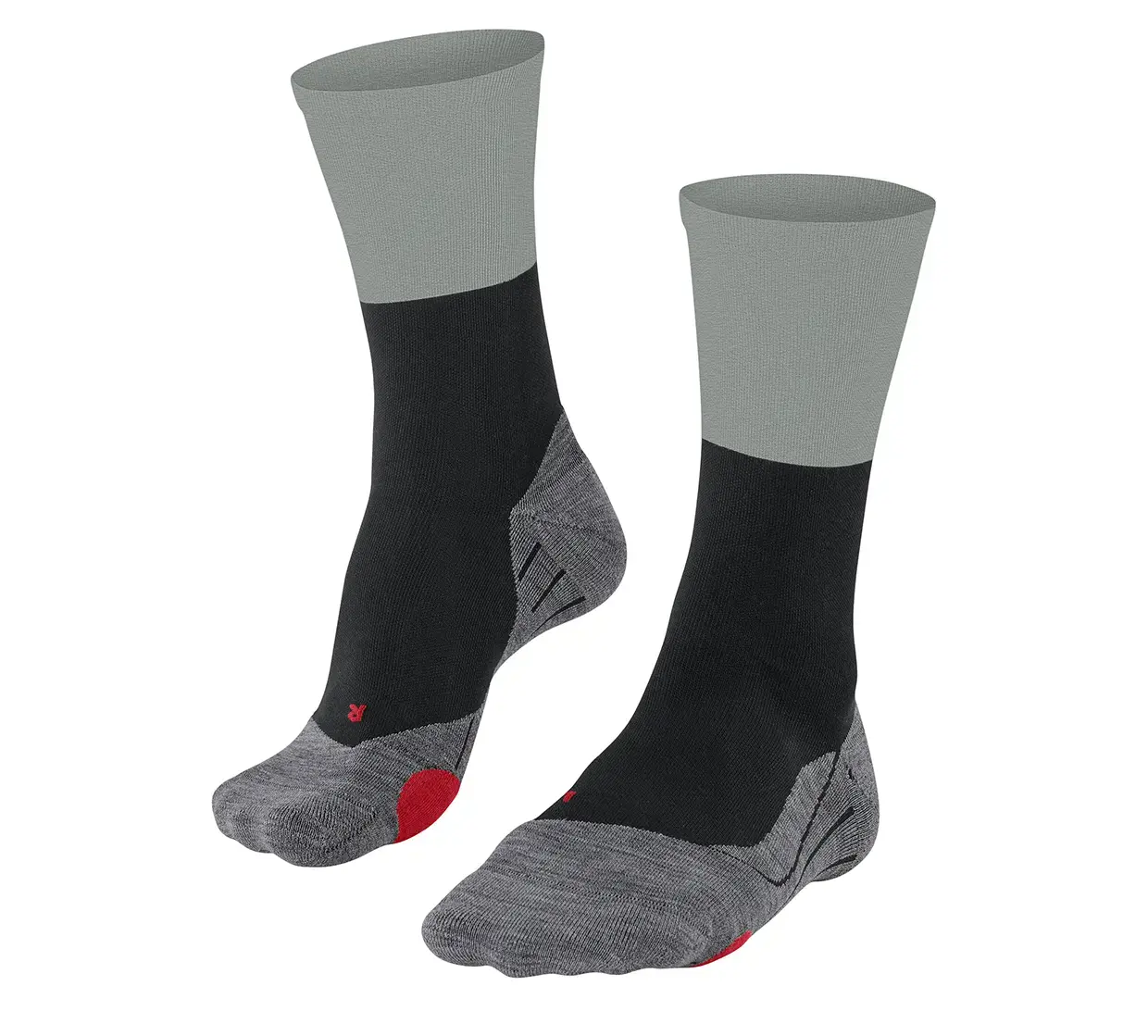 Falke BC Gravel Fietssokken Zwart/Grijs