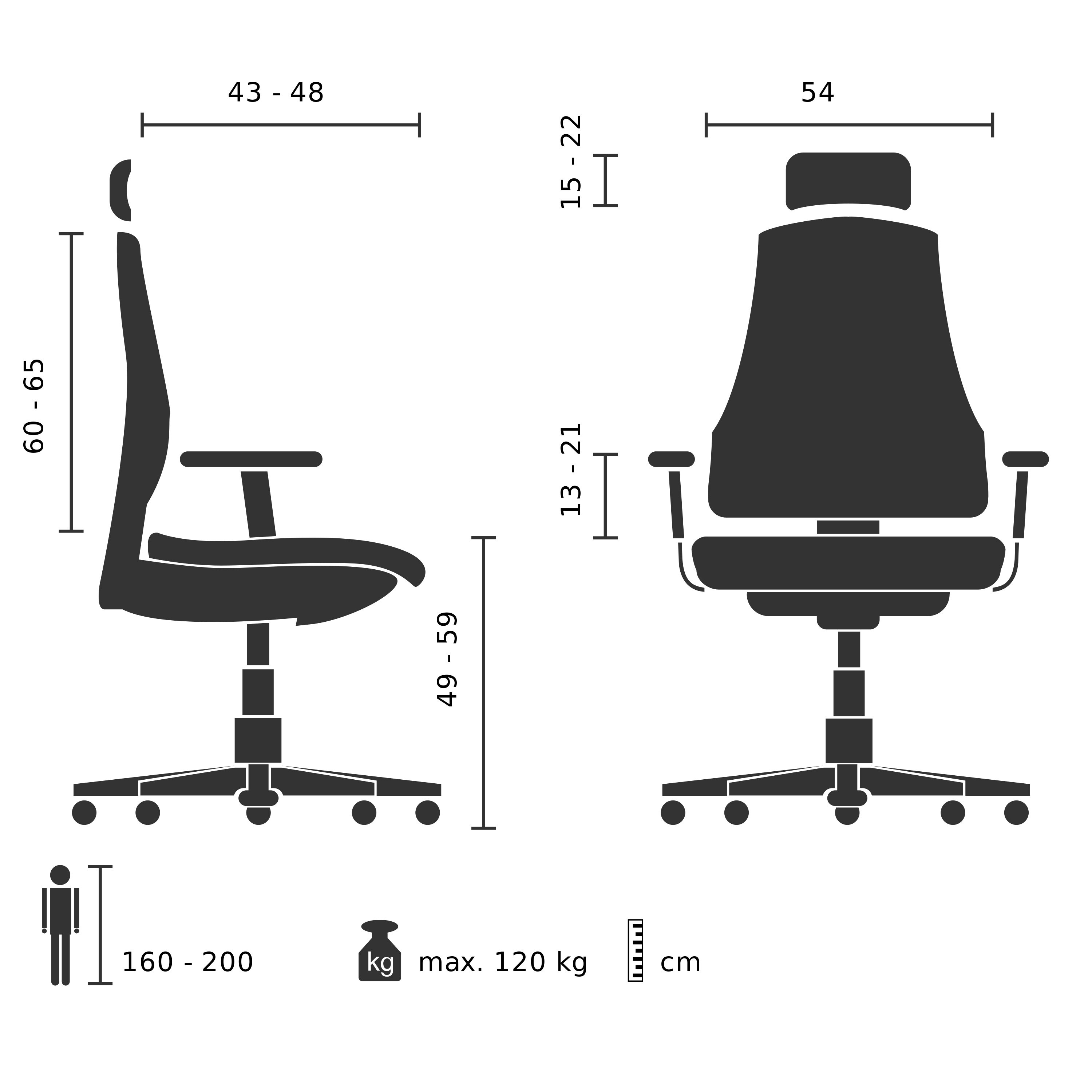 High End Bürostuhl ERGO-U2 LM Leder/Netzstoff mit Armlehnen (höhenverstellbar) hjh OFFICE