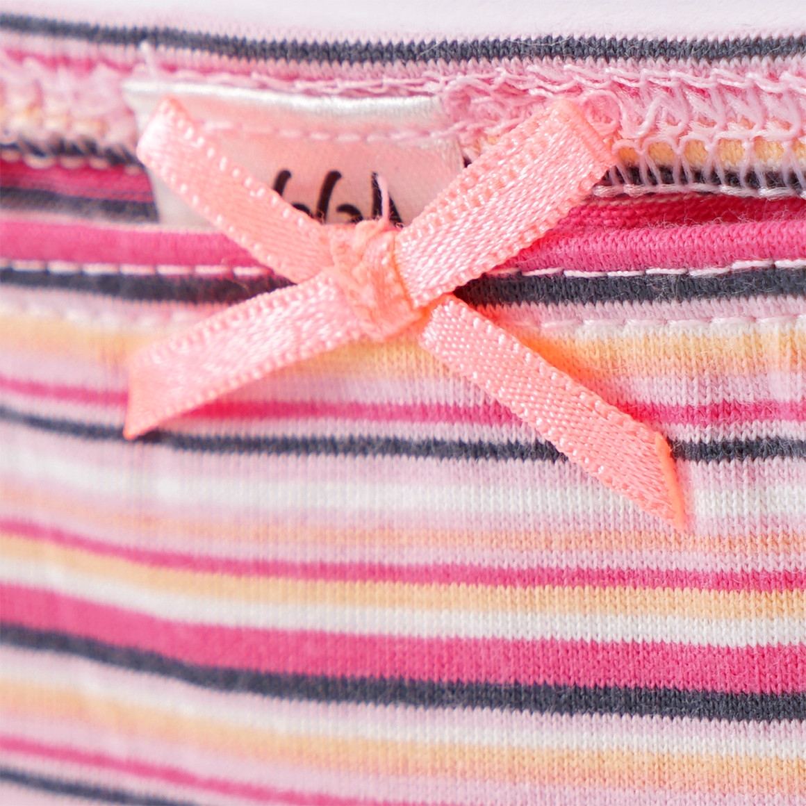 Yigga 3 Mädchen Pantys mit Bio-Baumwolle pink / apricot / rosa