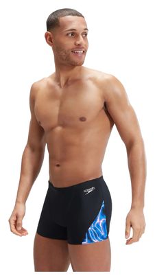 Maillot de bain Homme Allover V-cut Noir/Bleu