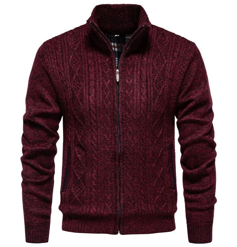 Ninine - Effen vest met hoge hals en rits