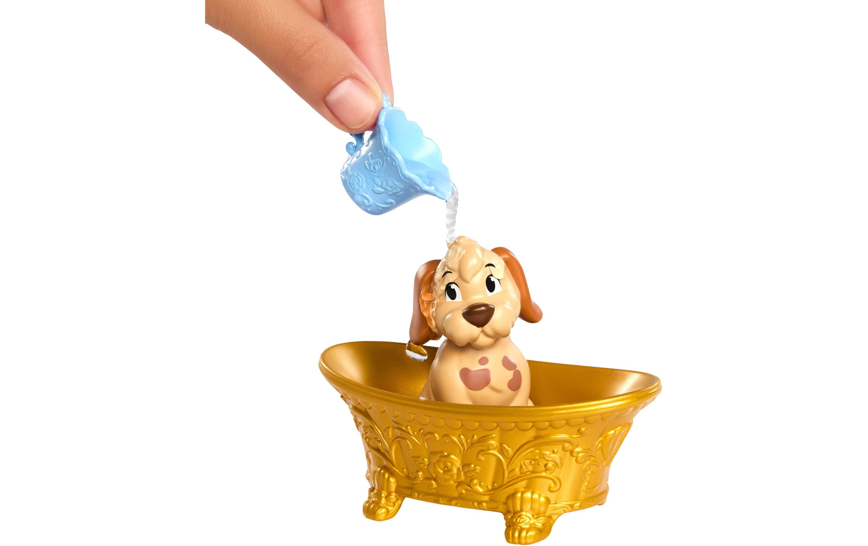 Puppe Belle and Feature PetBelle-Modepuppe mit Hündchen, Farbwechseleffekt und Zubehör