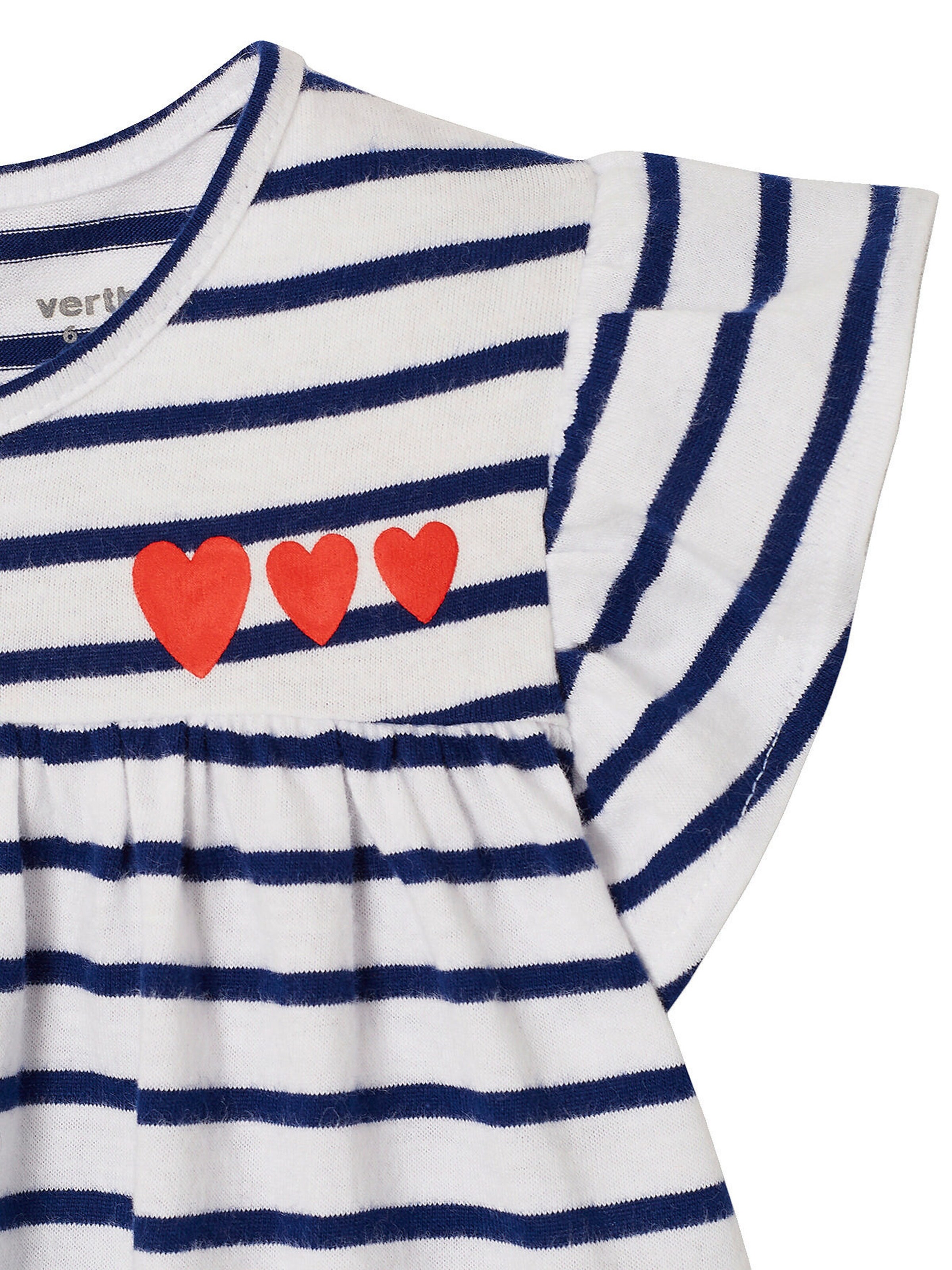 Vertbaudet Baby Kleid königsblau gestreift