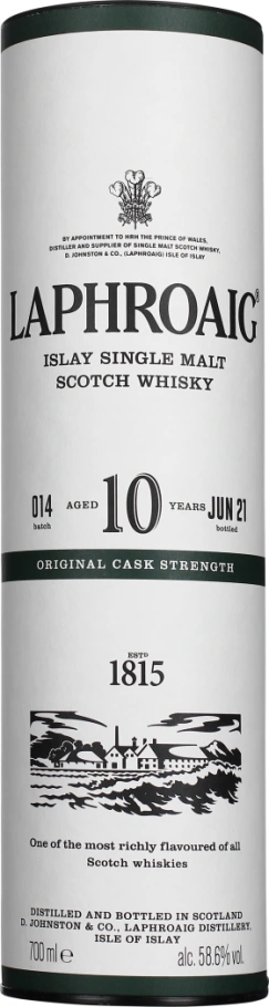 LAPHROAIG 10 YEARS CASK STRENGTH 2021 BATCH 14 70CL