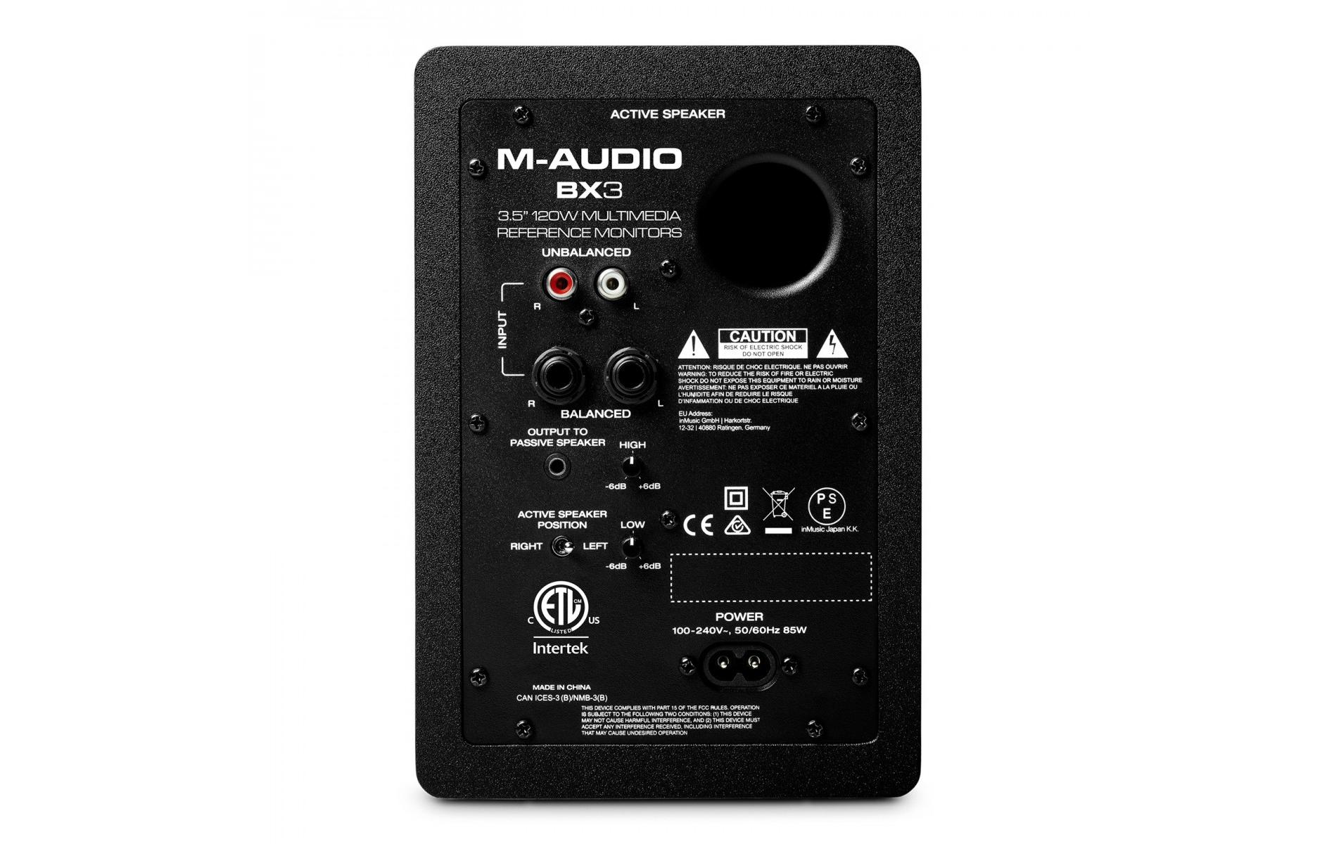 Studiomonitore BX3 Paar3.5 Zoll Multimedia Referenzmonitore