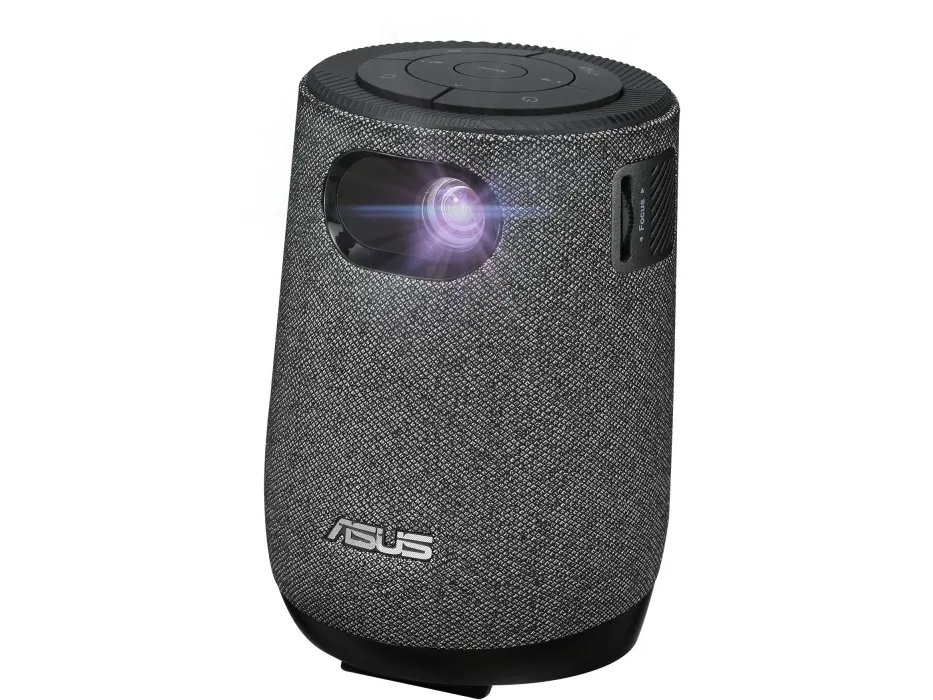 ASUS ZenBeam Latte L1 - DLP-projektor - LED - 300 lumen - 1280 x 720 - 16:9 - 720p - kort kast fikseret objektiv - Wi-Fi / Bluetooth - grå, sort