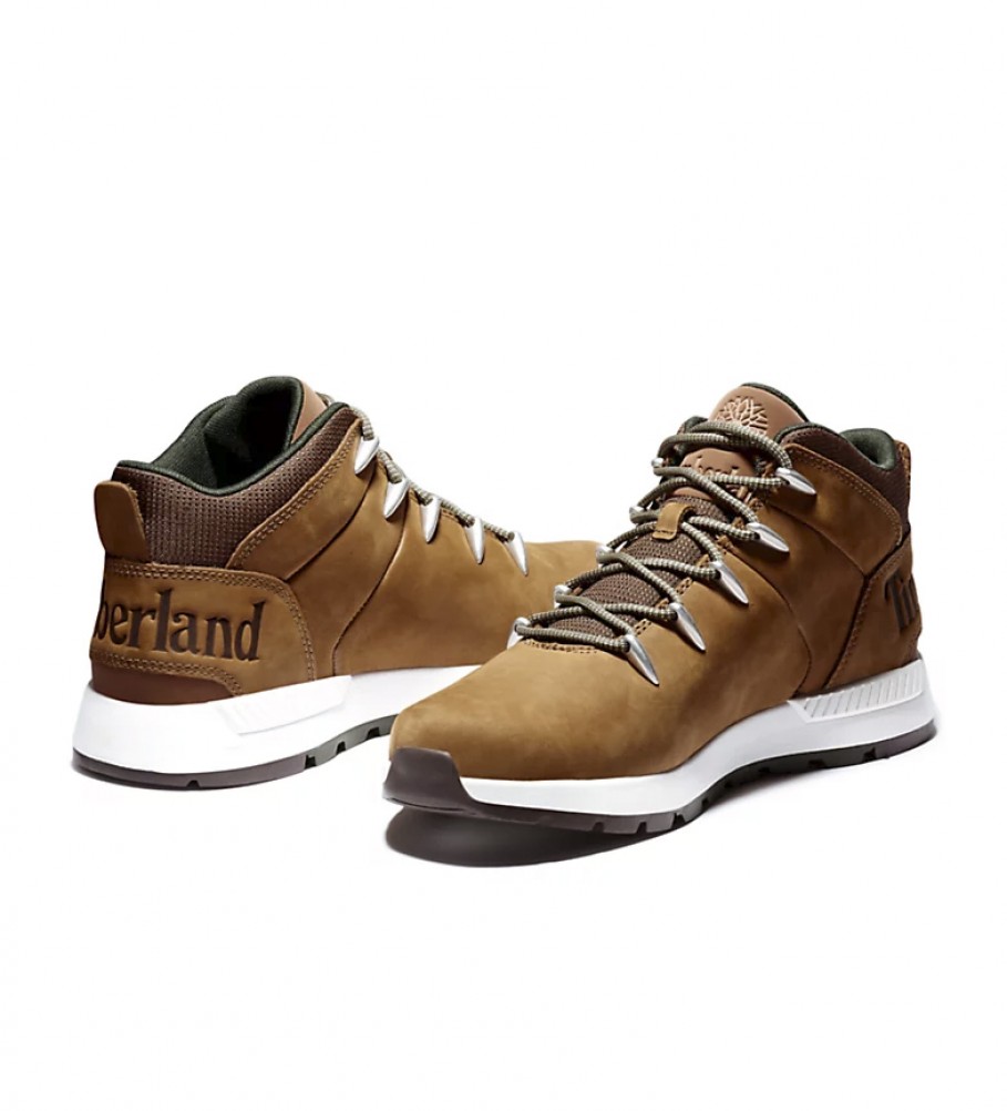 Botas Timberland Sprint Trekker Mid em couro marrom