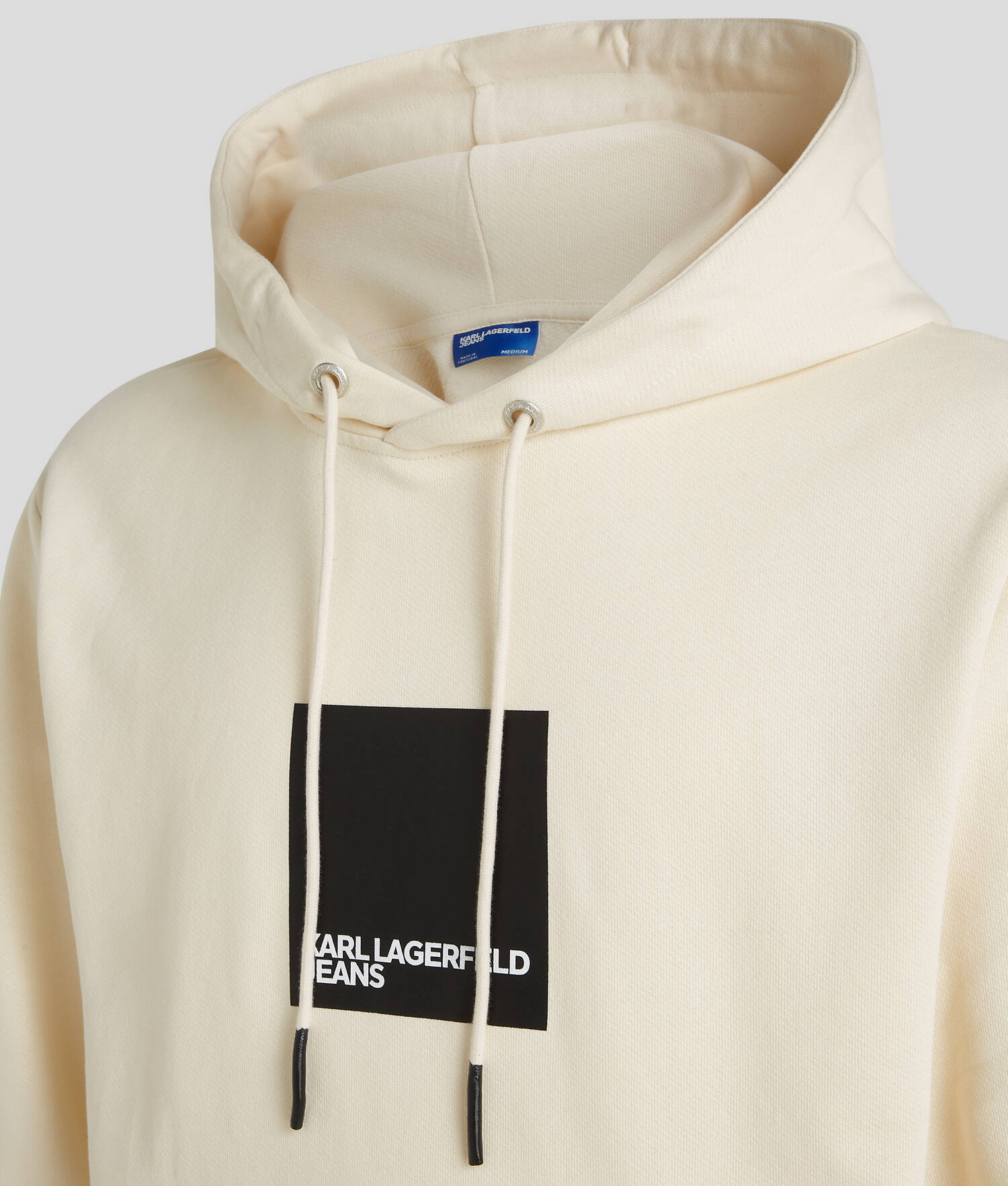 SWEAT À CAPUCHE AVEC LOGO KLJ ENCADRÉ