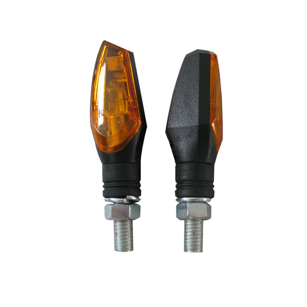 Dafy Moto - Mini Clignotants Chaser Noir / Orange