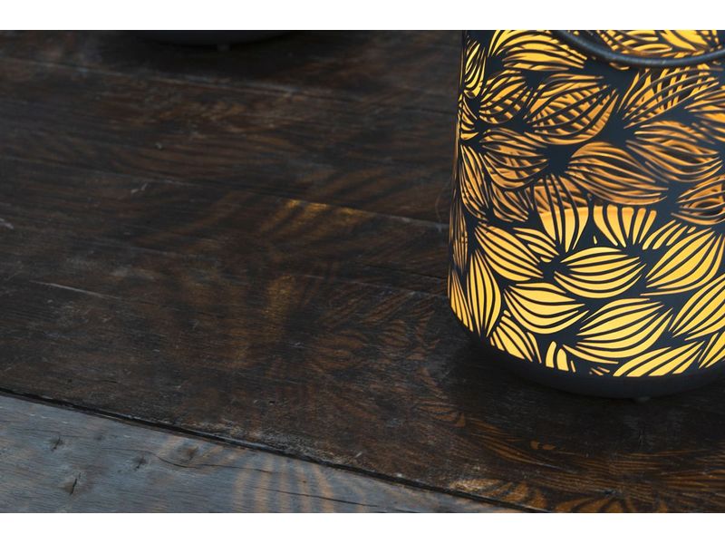 STT Solar Antic Lantern Flora Grey Dekolicht zum Aufstellen oder Aufhängen