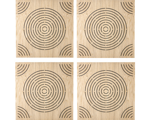 CIRCULO akoestisch paneel bruin 500 x 500 x 57 mm