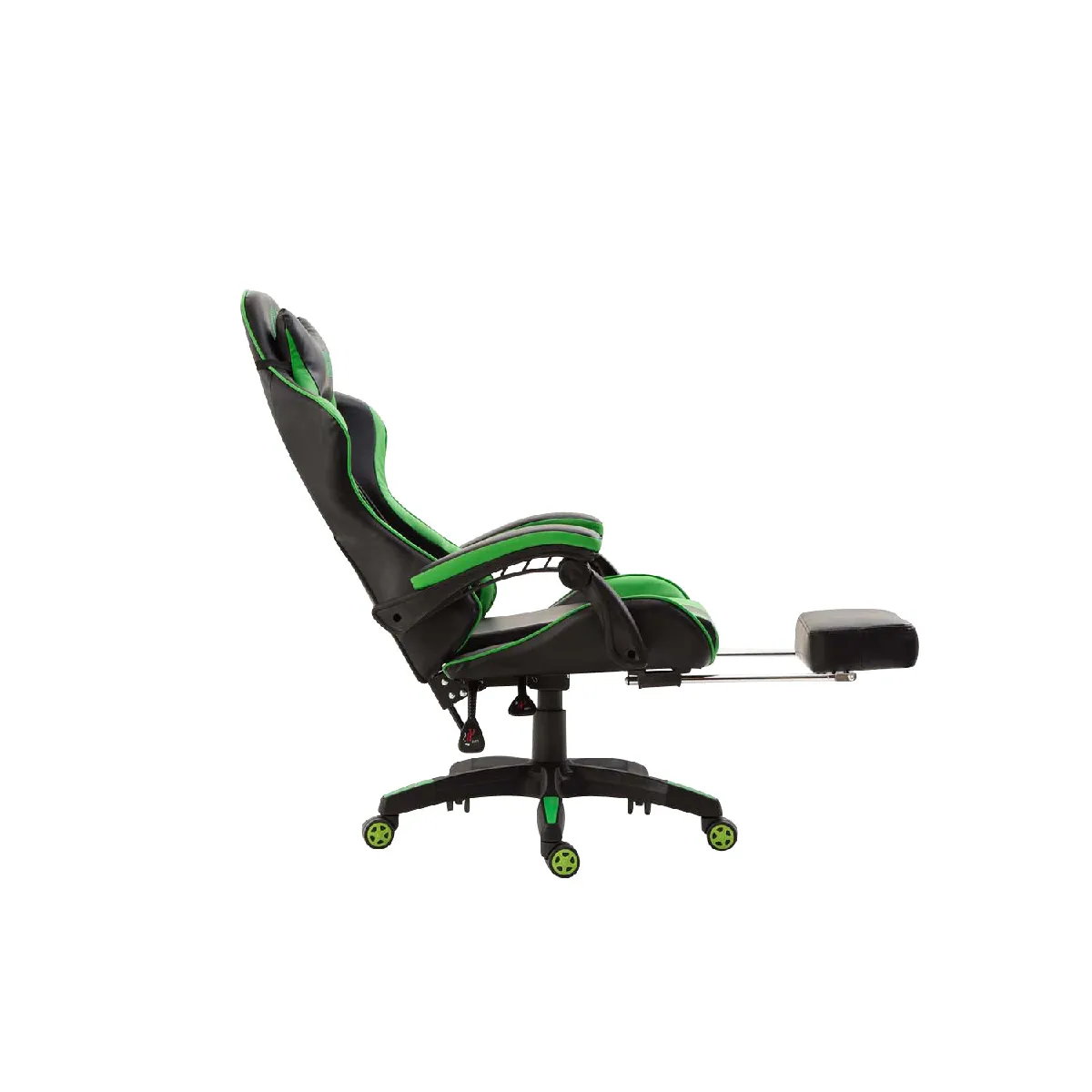 Decoshop26 Fauteuil Bureau Noir/Vert