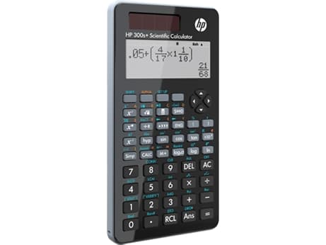 HP 300s+, Lomme, Vitenskaplig, 15 sifre, 4 linjer, Batteri, Svart