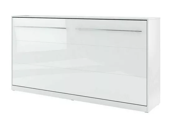 Lit escamotable Concept Pro Lenart Levfere 165, Unique, Blanc, 90x200, Stratifié, 127cm