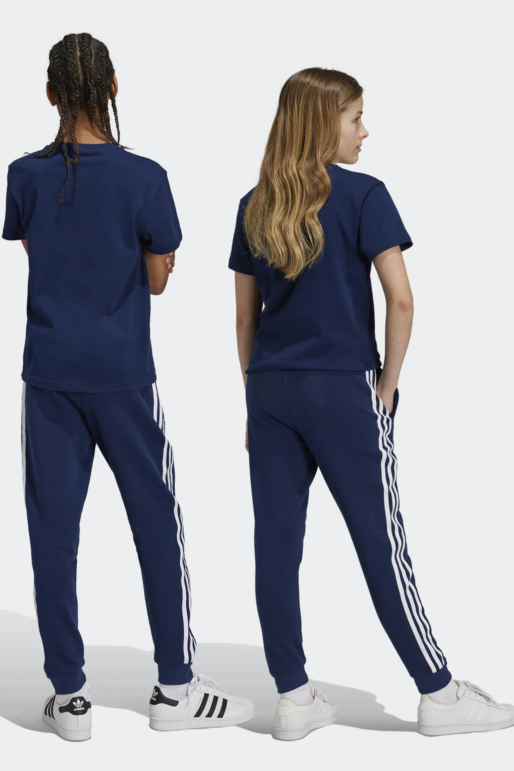 adidas joggingbroek Trefoil donkerblauw
